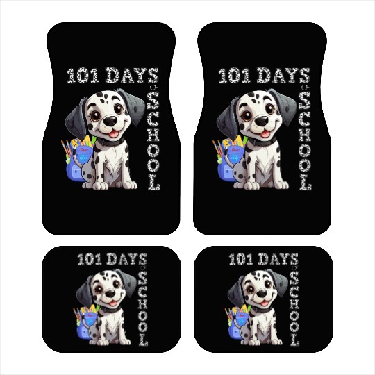 Dabbing Dog's 101 School Days: A Spotty Comedy! Car Mats
