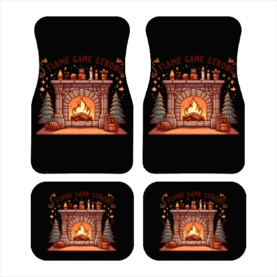 Fireplace: Flame Game Strong Car Mats