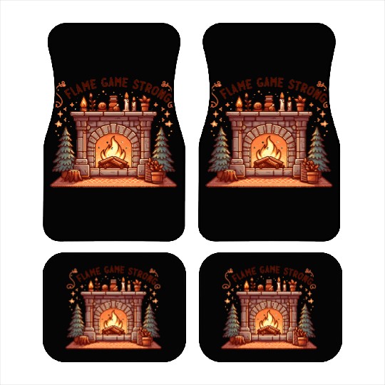 Fireplace: Flame Game Strong Car Mats