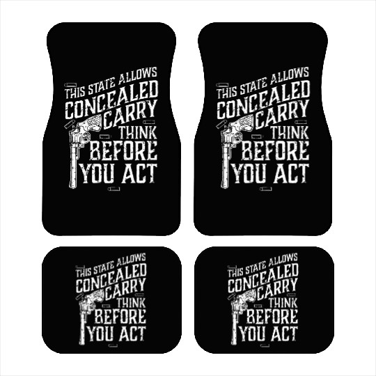 Pro Gun Gun Lover Gun Contorol 2nd Amendment Car Mats