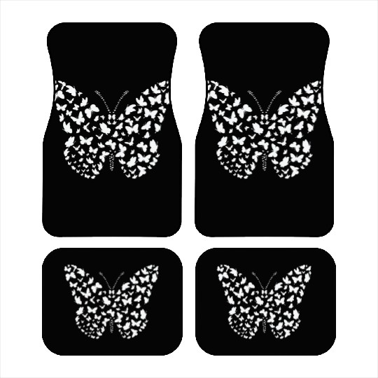 Butterfly Butterflies Insect Silhouette Car Mats
