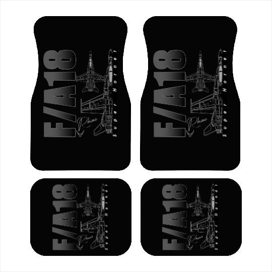 F18 Hornet Us Air Force Fighterjet Car Mats