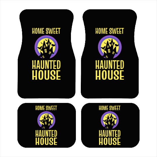 Home Sweet Haunted House Ghost Hunter Car Mats