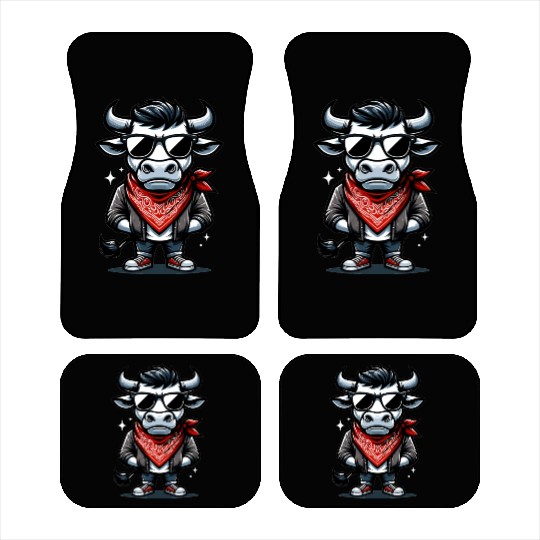 Rodeo Bull Riding Livestock Show Farmer Cattle Car Mats