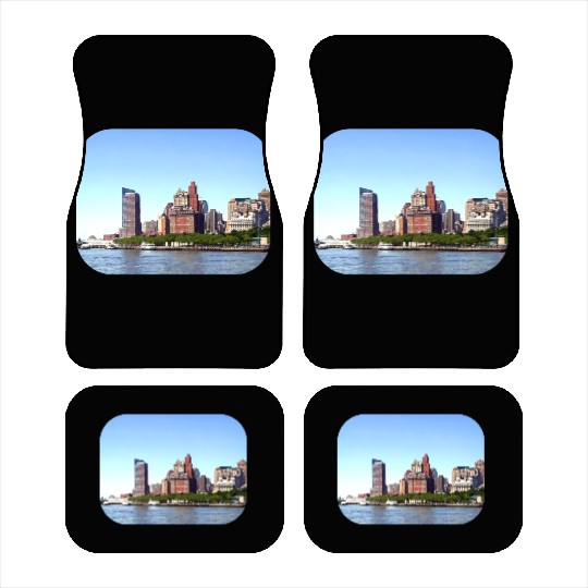 Manhattan NY - Manhattan Skyline on a Clear Day Car Mats