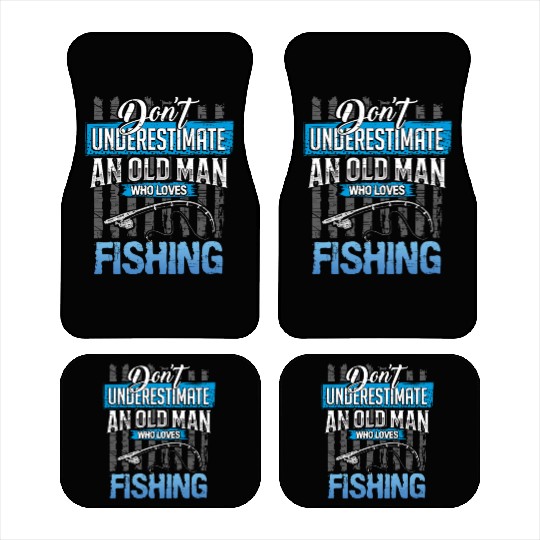 Fishing Lover Grandpa Car Mats