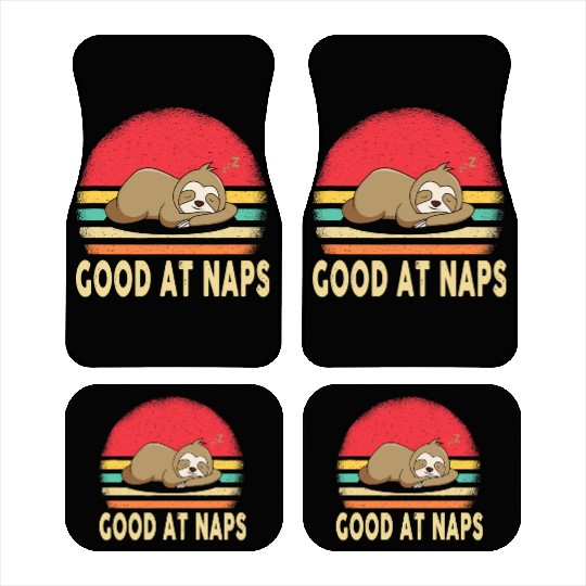 Good at Naps Lazy Sloth Nap Lover Funny Car Mats