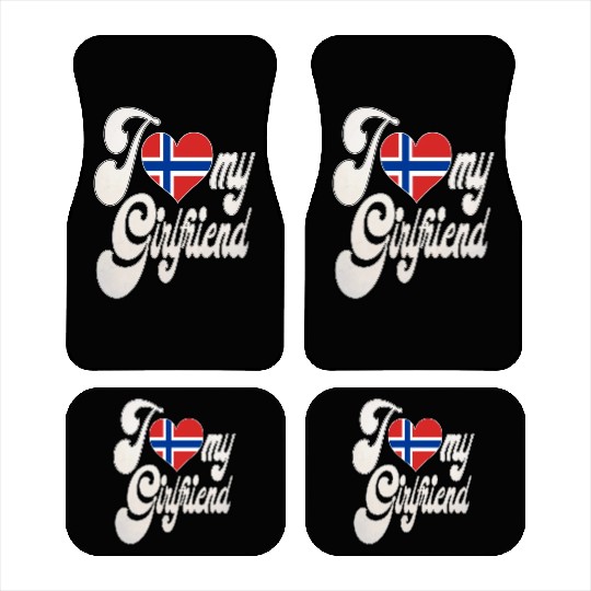 NorwayI Love My Norwegian Girlfriend Car Mats