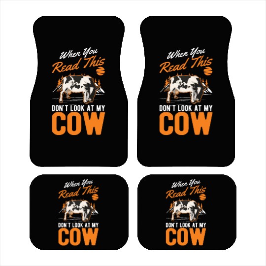 Cow Gift Farmer Cattle Breeder Cows Car Mats