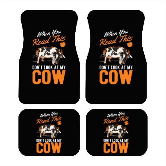 Cow Gift Farmer Cattle Breeder Cows Car Mats