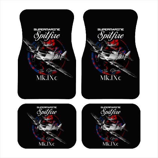 Supermarine Spitfire MK.IXc WW2 Fighter Plane Car Mats