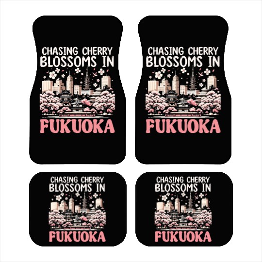 Fukuoka Japan Country Travel Vacation Japanese Car Mats