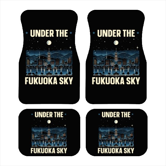 Fukuoka Japan Country Travel Vacation Japanese Car Mats