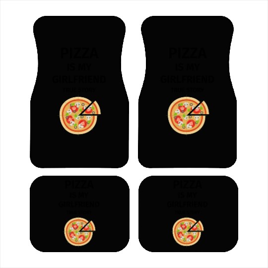 PIZZA is my Boyfriend - Girlfriend True Story Car Mats