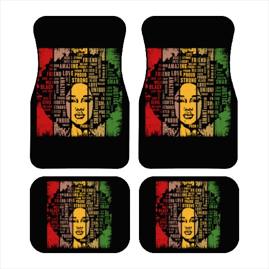 Black History Month Gift African American Car Mats