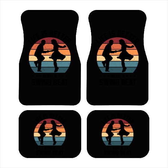 Lindy Hop Dancer Embraces Swing Dance Moves in Car Mats