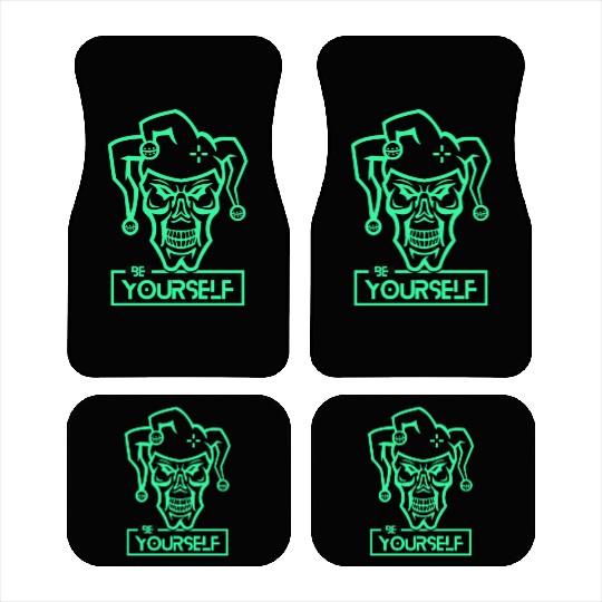 Be Yourself Crazy Joker neon Style Design Car Mats