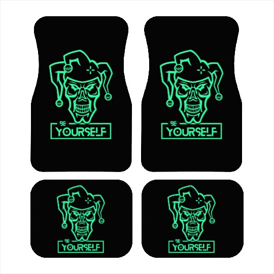 Be Yourself Crazy Joker neon Style Design Car Mats