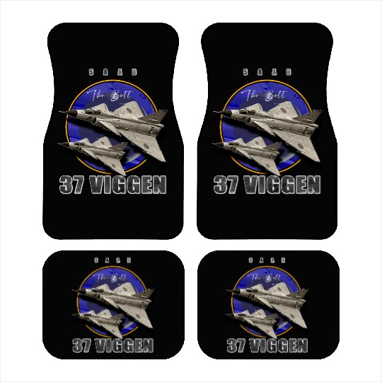 Saab 37 Viggen Swedish Multi Combat Aircraft Car Mats