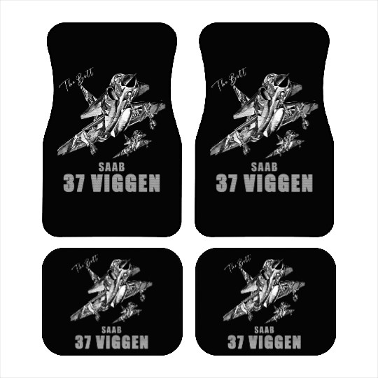 Saab 37 Viggen Swedish Multi Combat Aircraft Car Mats