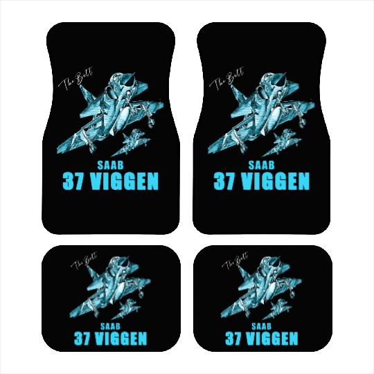 Saab 37 Viggen Swedish Multi Combat Aircraft Car Mats