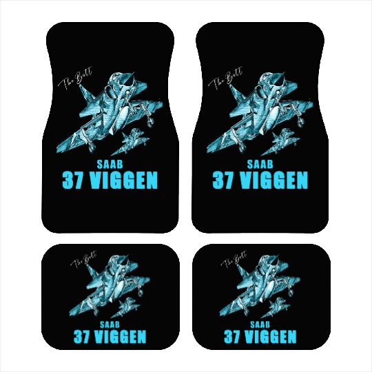 Saab 37 Viggen Swedish Multi Combat Aircraft Car Mats