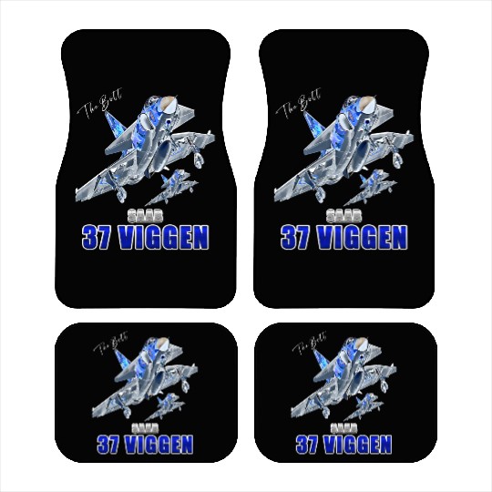 Saab 37 Viggen Swedish Multi Combat Aircraft Car Mats