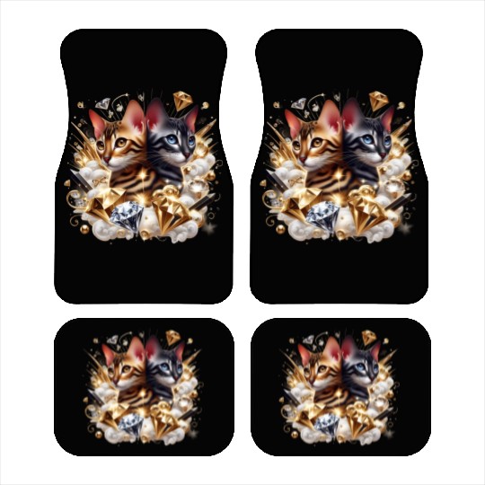 Fabulous Bengal Kittens Car Mats