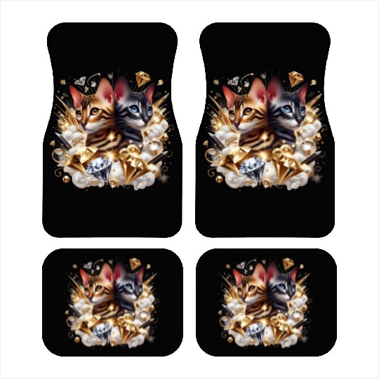 Fabulous Bengal Kittens Car Mats