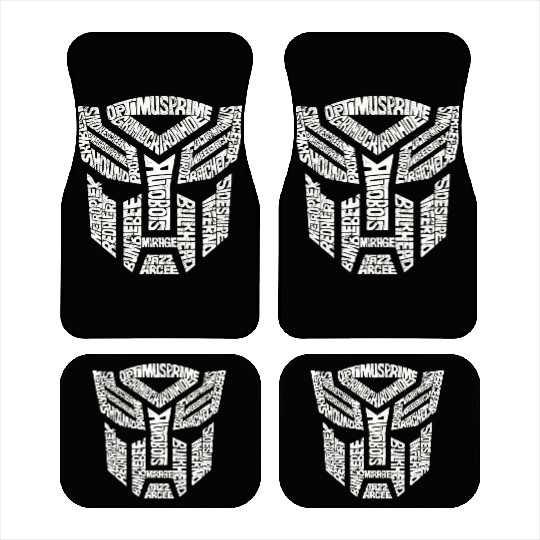 Trans formers Autobots Comics Typography Car Mats