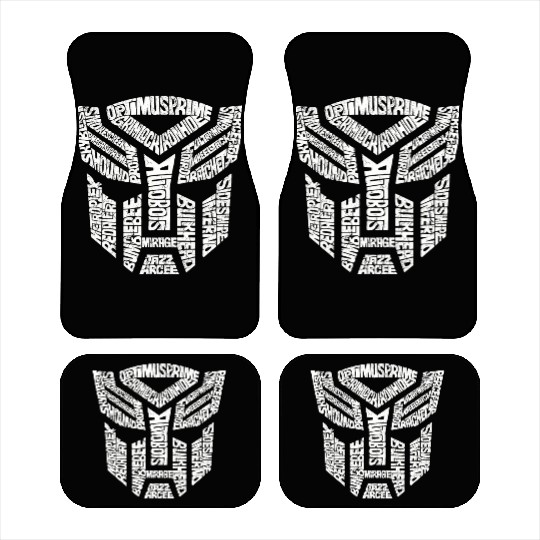 Trans formers Autobots Comics Typography Car Mats