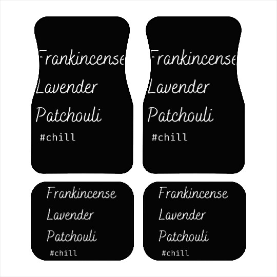 Aromatherapy Frankincense Lavender Patchouli Chill Car Mats