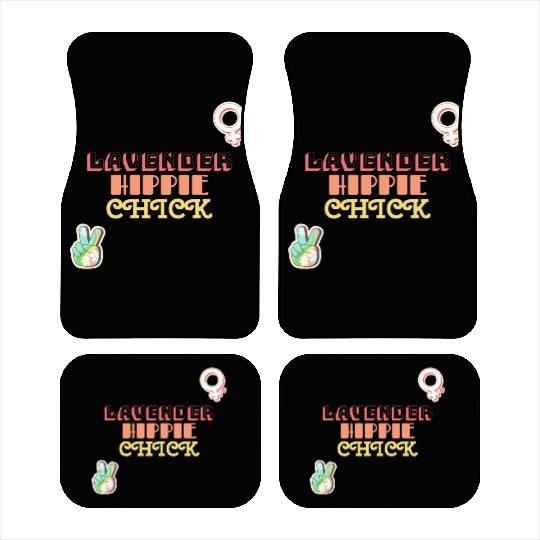 Aromatherapy Lavender Hippie Chick Car Mats