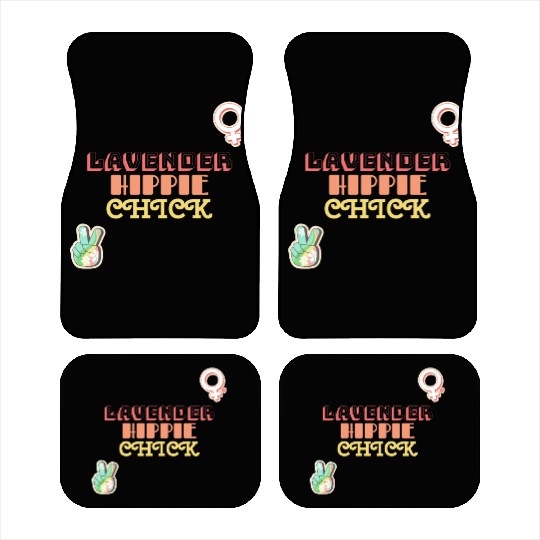 Aromatherapy Lavender Hippie Chick Car Mats