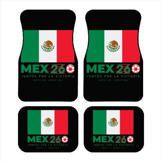 Mexico World Cup 2026 Car Mats Soccer