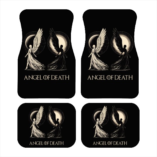 Angel of Death - Sun And Moon Mystical Artwork Car Mats