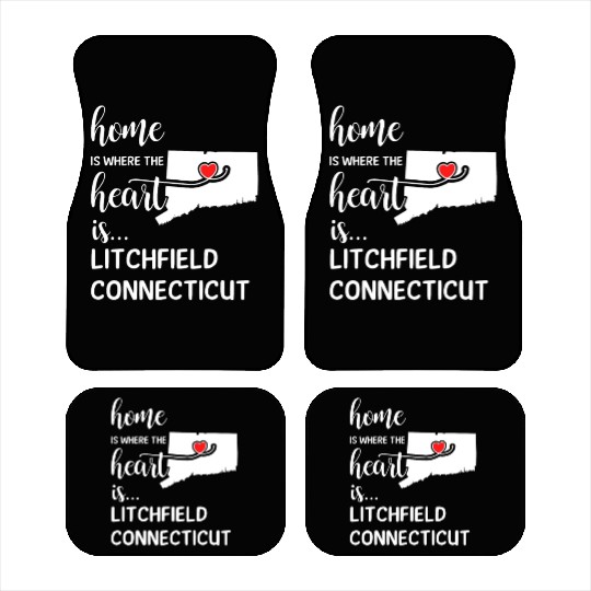 Litchfield County Connecticut Is Where My Heart Is Car Mats