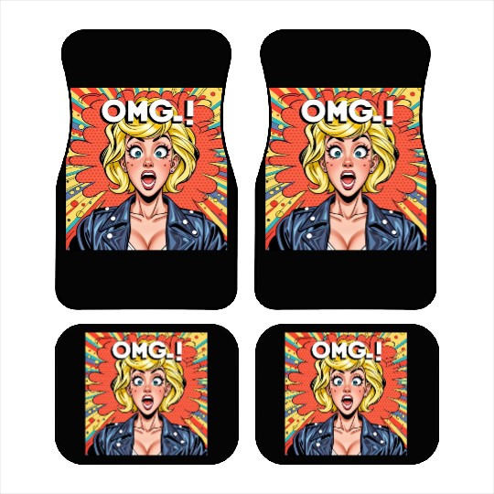 OMG Funny comics Car Mats