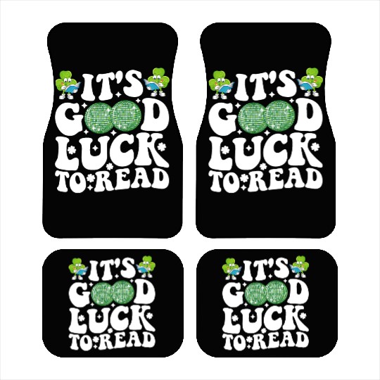 It's Good Luck To Read St Patricks Day Disco Ball Car Mats