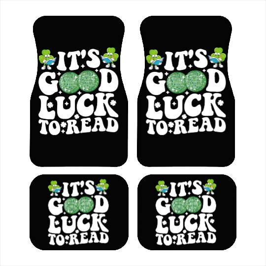 It's Good Luck To Read St Patricks Day Disco Ball Car Mats
