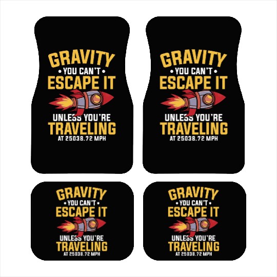 Space Engineer Rocket Scientist Aviation Car Mats