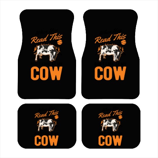 Cow Gift Farmer Cattle Breeder Cows Car Mats