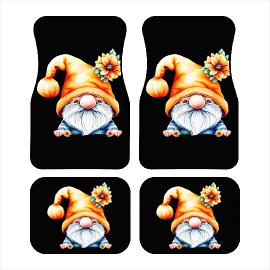 Sunflower Gnome Car Mats