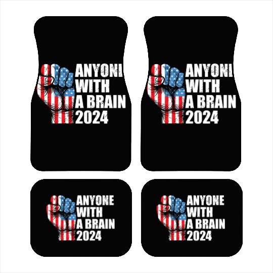 2024 Brain Vote Democracy Anti-Trump Car Mats