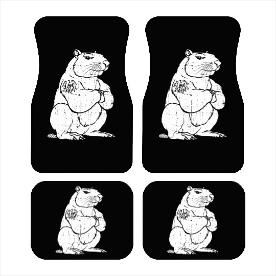 Capybara Biceps Tattoo I Love Mom Car Mats