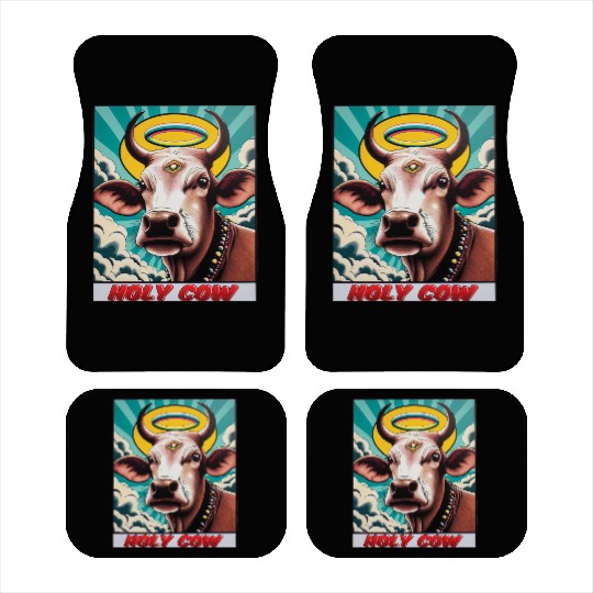 Holy Cow Humor Funny Comics Car Mats