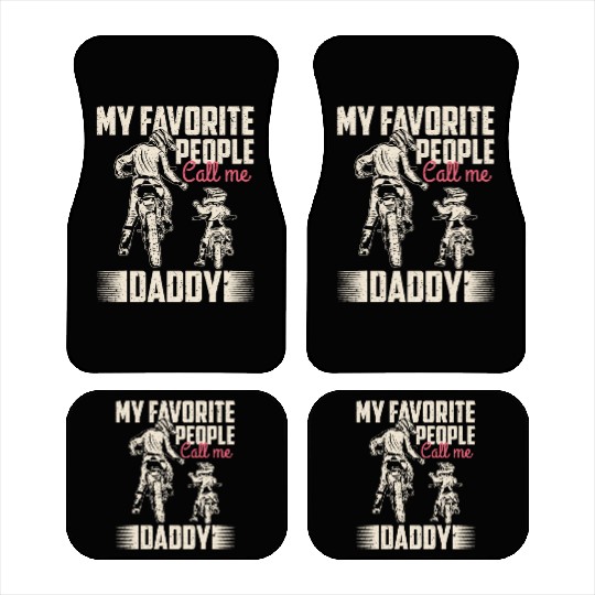 My favorite people call me daddy Vintage Car Mats