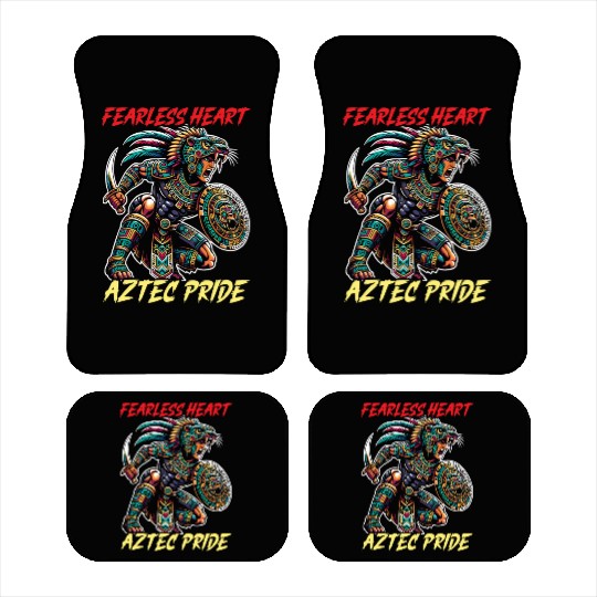 Aztec Jaguar Warrior Aztec Culture Indigenous Car Mats