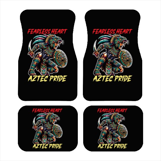 Aztec Jaguar Warrior Aztec Culture Indigenous Car Mats