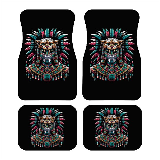 Aztec Jaguar Warrior Aztec Culture Indigenous Car Mats